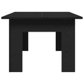 vidaXL Black Oak Coffee Table, 100x60x42 cm, Made of Engineered Wood