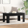 vidaXL Black Oak Coffee Table, 100x60x42 cm, Made of Engineered Wood