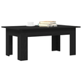 vidaXL Black Oak Coffee Table, 100x60x42 cm, Made of Engineered Wood
