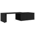 vidaXL Black Oak Coffee Table, 150x50x35 cm, Made of Engineered Wood