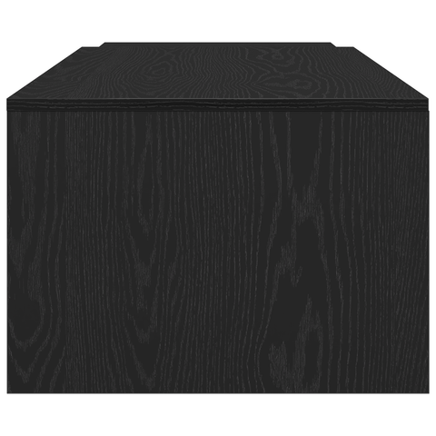 vidaXL Black Oak Coffee Table, 150x50x35 cm, Made of Engineered Wood