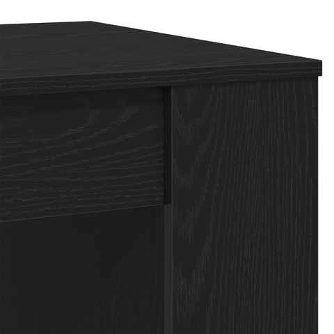vidaXL Coffee Table Black Oak 102x55x42 cm Engineered Wood