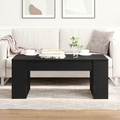 vidaXL Coffee Table Black Oak 102x55x42 cm Engineered Wood