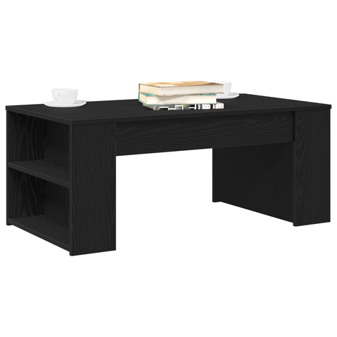 vidaXL Coffee Table Black Oak 102x55x42 cm Engineered Wood