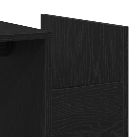 vidaXL Black Oak Coffee Table - 90x45x35 cm - Made of Engineered Wood