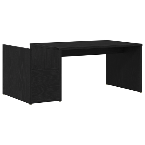 vidaXL Black Oak Coffee Table - 90x45x35 cm - Made of Engineered Wood