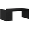 vidaXL Black Oak Coffee Table - 90x45x35 cm - Made of Engineered Wood