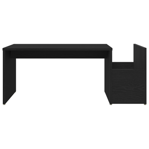 vidaXL Black Oak Coffee Table - 90x45x35 cm - Made of Engineered Wood