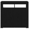 vidaXL Sideboard Black 80 x 35 x 75 cm Engineered wood