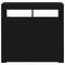 vidaXL Sideboard Black 80 x 35 x 75 cm Engineered wood