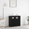 vidaXL Sideboard Black 80 x 35 x 75 cm Engineered wood