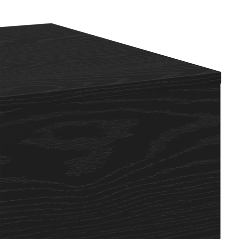 vidaXL Coffee Table Black Oak 100x30x36,5 cm Engineered Wood