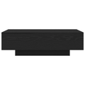 vidaXL Coffee Table Black Oak 100x30x36,5 cm Engineered Wood