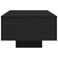 vidaXL Coffee Table Black Oak 100x30x36,5 cm Engineered Wood