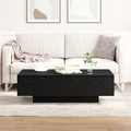 vidaXL Coffee Table Black Oak 100x30x36,5 cm Engineered Wood