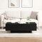 vidaXL Coffee Table Black Oak 100x30x36,5 cm Engineered Wood