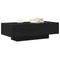 vidaXL Coffee Table Black Oak 100x30x36,5 cm Engineered Wood