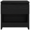 vidaXL Black Oak Nightstand 40x30x39 cm Made from Engineered Wood