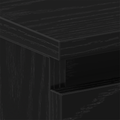 vidaXL Nightstands 2 pcs Black Oak 40x30x39 cm Made from Engineered Wood