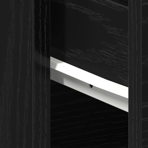 vidaXL Nightstands 2 pcs Black Oak 40x30x39 cm Made from Engineered Wood