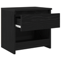 vidaXL Nightstands 2 pcs Black Oak 40x30x39 cm Made from Engineered Wood