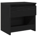 vidaXL Nightstands 2 pcs Black Oak 40x30x39 cm Made from Engineered Wood
