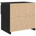 vidaXL Nightstands 2 pcs Black Oak 40x30x39 cm Made from Engineered Wood