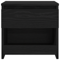 vidaXL Nightstands 2 pcs Black Oak 40x30x39 cm Made from Engineered Wood