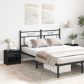vidaXL Nightstands 2 pcs Black Oak 40x30x39 cm Made from Engineered Wood