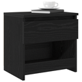 vidaXL Nightstands 2 pcs Black Oak 40x30x39 cm Made from Engineered Wood
