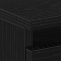 vidaXL Bedside Cabinet with Wooden Leg Black Oak 40x35x69 cm