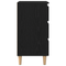 vidaXL Bedside Cabinet with Wooden Leg Black Oak 40x35x69 cm