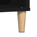 vidaXL Black Oak Coffee Table - 60x60x30 cm, Made of Engineered Wood