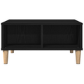 vidaXL Black Oak Coffee Table - 60x60x30 cm, Made of Engineered Wood