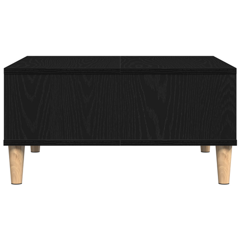 vidaXL Black Oak Coffee Table - 60x60x30 cm, Made of Engineered Wood