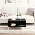 vidaXL Black Oak Coffee Table - 60x60x30 cm, Made of Engineered Wood