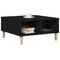 vidaXL Black Oak Coffee Table - 60x60x30 cm, Made of Engineered Wood