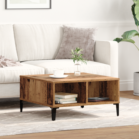 vidaXL Coffee Table Old Wood 60x60x30 cm Engineered Wood