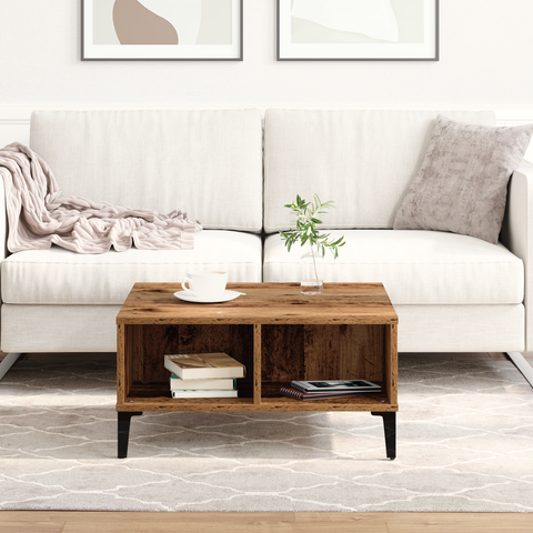vidaXL Coffee Table Old Wood 60x60x30 cm Engineered Wood