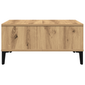 vidaXL Coffee Table Artisan Oak 60x60x30 cm Engineered Wood