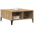 vidaXL Coffee Table Artisan Oak 60x60x30 cm Engineered Wood
