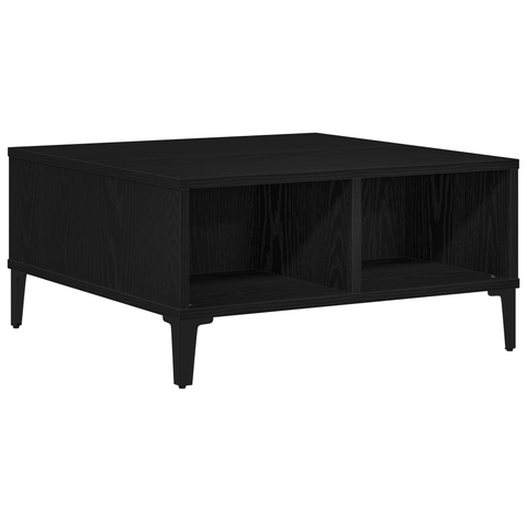 vidaXL Coffee Table Black Oak 60x60x30 cm Engineered Wood