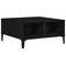 vidaXL Coffee Table Black Oak 60x60x30 cm Engineered Wood