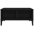 vidaXL Coffee Table Black Oak 60x60x30 cm Engineered Wood