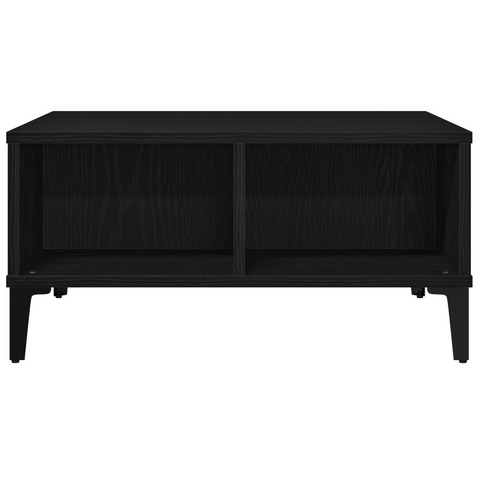 vidaXL Coffee Table Black Oak 60x60x30 cm Engineered Wood
