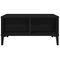 vidaXL Coffee Table Black Oak 60x60x30 cm Engineered Wood
