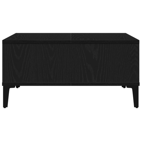 vidaXL Coffee Table Black Oak 60x60x30 cm Engineered Wood