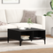 vidaXL Coffee Table Black Oak 60x60x30 cm Engineered Wood
