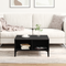 vidaXL Coffee Table Black Oak 60x60x30 cm Engineered Wood
