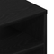 vidaXL Wall-Mounted Shelf Black Oak 140x41x75 cm Engineered Wood